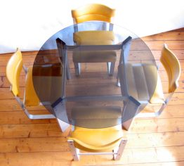 Ilmari Lappalainen Pulkka vintage dining table and 4 chairs