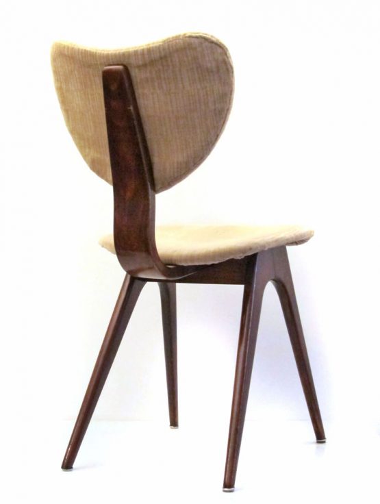 4 fifties vintage plywood dining chairs