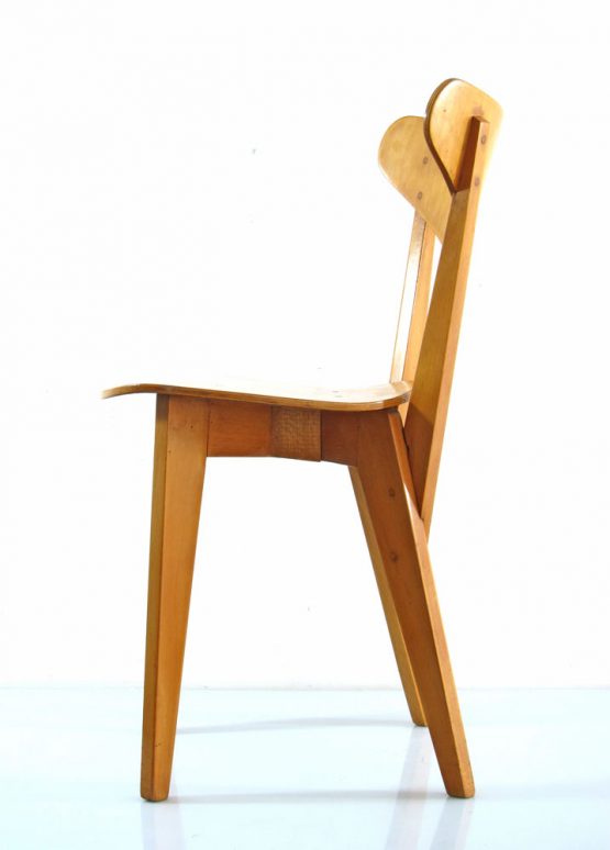 Hein Stolle forties plywood birch chairs from 1948