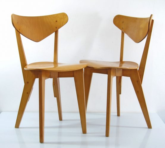 Hein Stolle forties plywood birch chairs from 1948