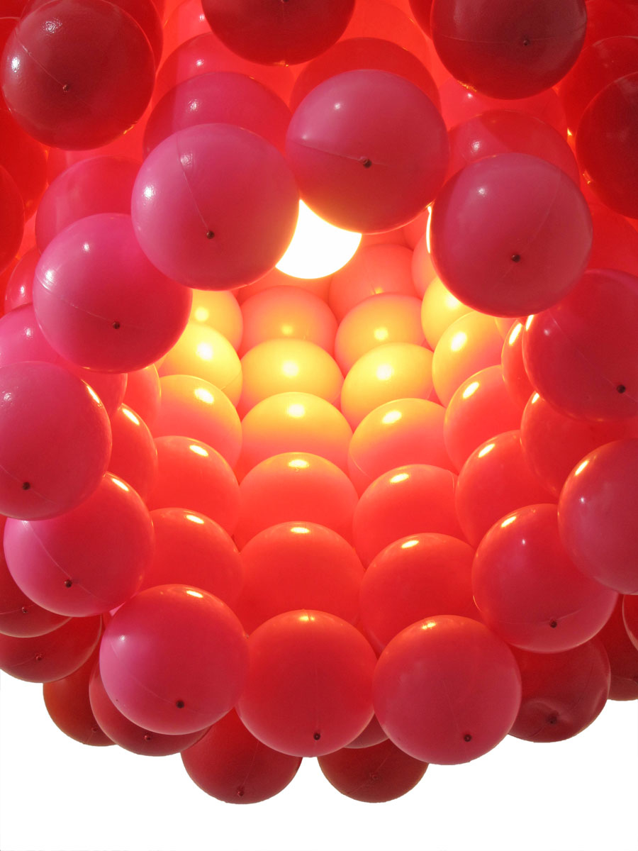 Verner Panton J Luber style Type H hanging lamp vintage retro