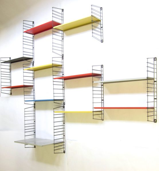 Large modernistic Tomado shelf system Mategot style