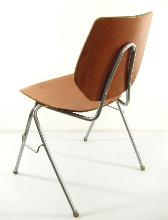 Danish Stackable Plywood Chairs, 1960s, Arne Jacobsen