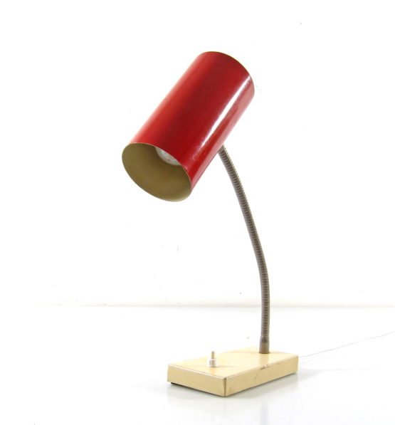 Gino Sarfatti style vintage metal table lamp