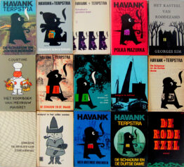 dick bruna vintage paperbacks 1960s - Georges Simenon, Maigret, Havank, Picasso, The Saint, Black Bear, Miffy