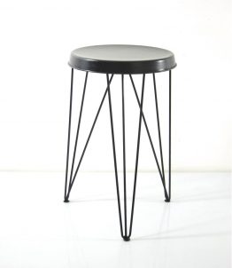 Pilastro black vintage Tjerk Reijenga sixties stool