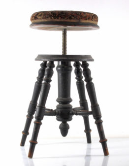Dutch antique adjustable piano stool