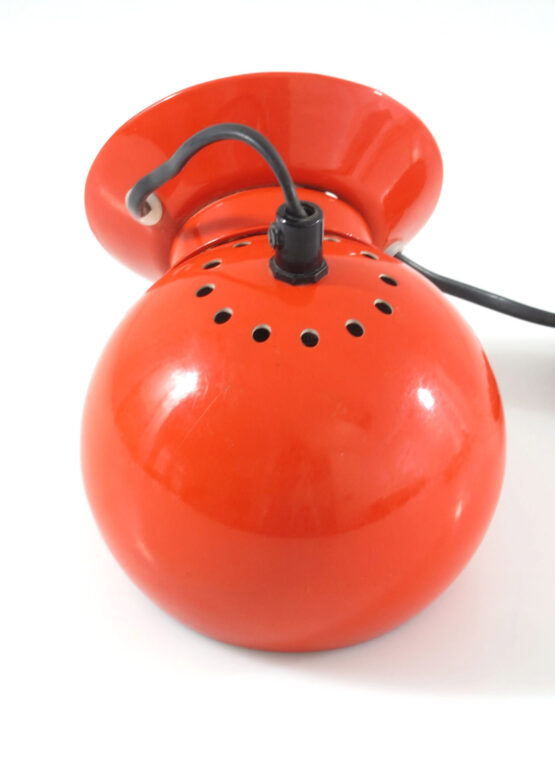 Abo Randers red magnet ball lamp by Benny Frandsen