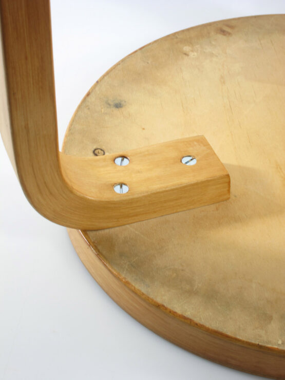 Alvar Aalto - Artek vintage plywood stool - scandinavian, olesen, danish, eames, poul cadovius, charlotte perriand, braakman, jean prouve