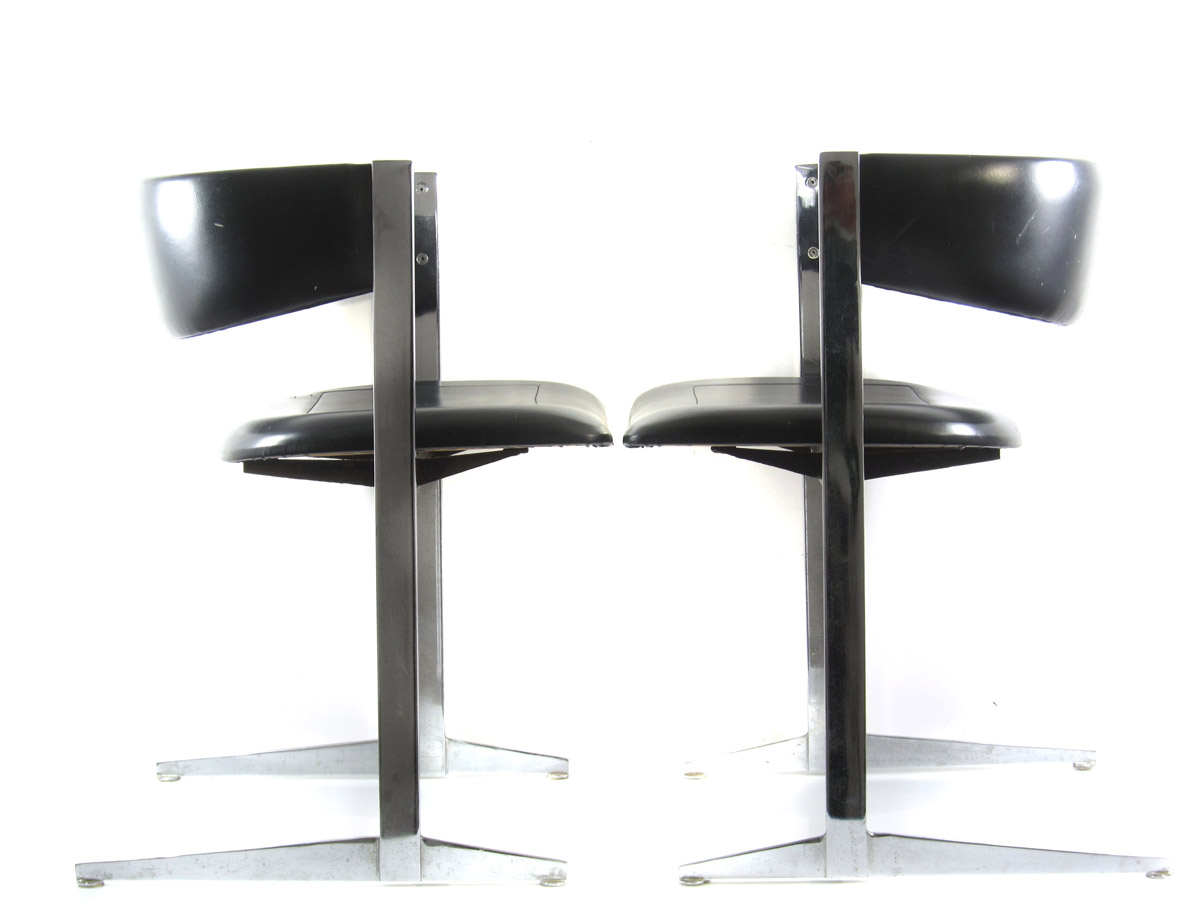 Sixties chrome vintage dining chairs - Image 2