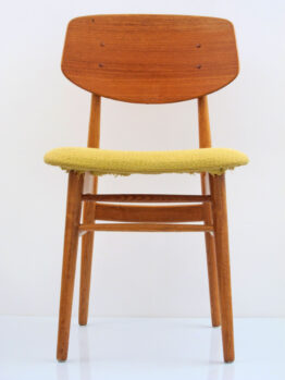 Danish fifties Torben Standgaard uphostered wooden chair