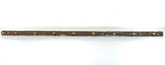 Butchers heavy enameled 1930s hook coat rack - Image 6