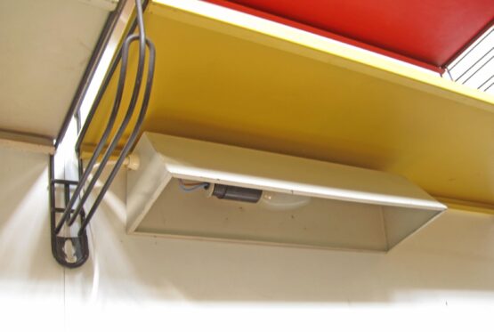 Tomado fifties original wall shelf unit with lamp - Image 7