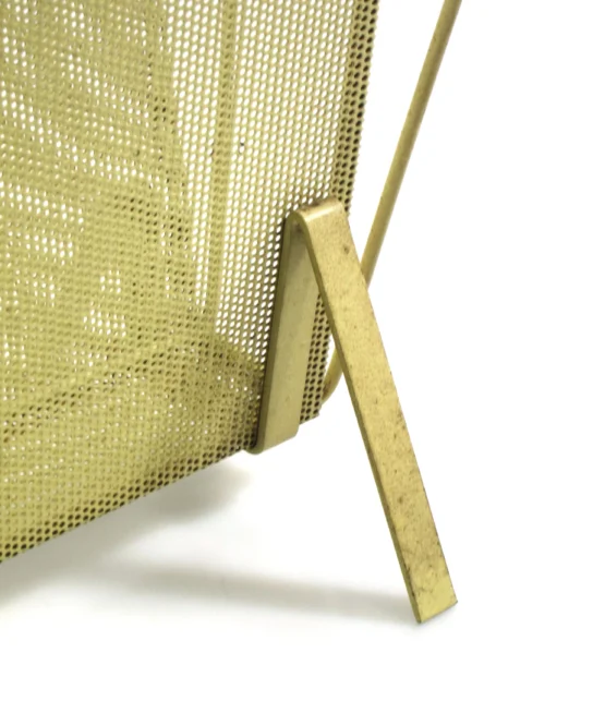 Compact yellow Mathieu Matégot 1960s magazine rack for Artimeta - Image 7