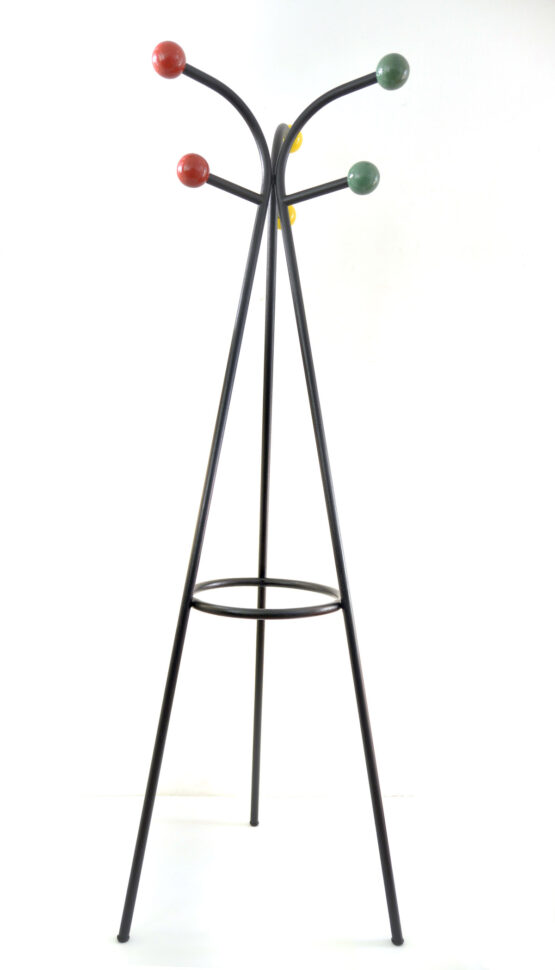 Large free standing colourful fifties coat Rack by Roger Feraud vintage 1950s