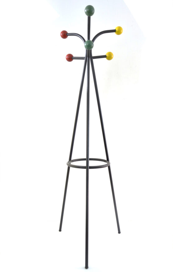 Large free standing colourful fifties coat Rack by Roger Feraud vintage 1950s