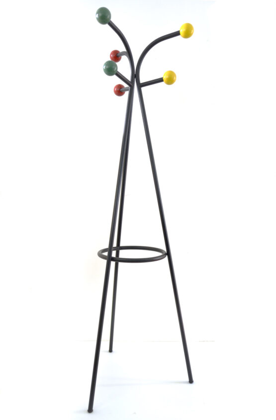 Large free standing colourful fifties coat Rack by Roger Feraud vintage 1950s