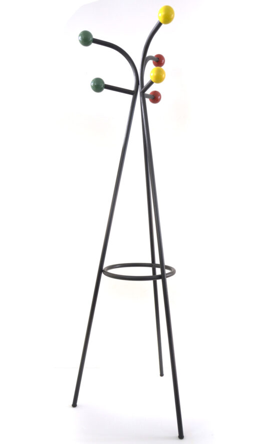 Large free standing colourful fifties coat Rack by Roger Feraud vintage 1950s