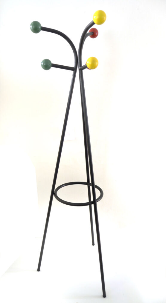 Large free standing colourful fifties coat Rack by Roger Feraud vintage 1950s