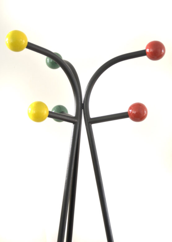 Large free standing colourful fifties coat Rack by Roger Feraud vintage 1950s