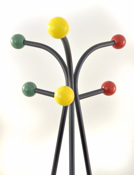 Large free standing colourful fifties coat Rack by Roger Feraud vintage 1950s