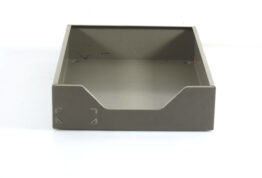 Bauhaus Style 1920s Vintage Industrial Grey Letter Tray