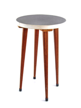 Fifties vintage formica and teak side table or plant stand